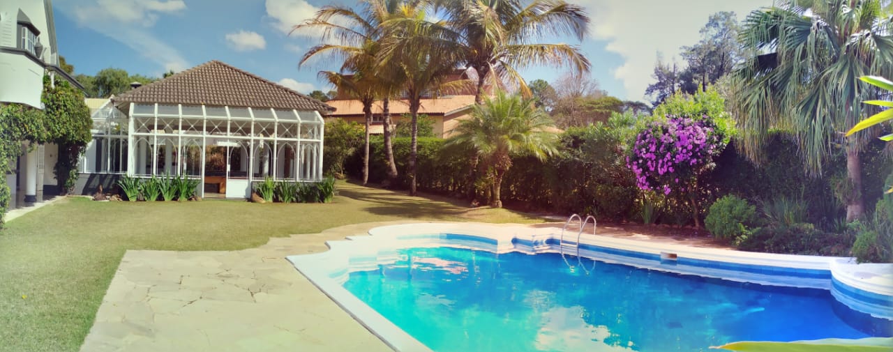 Jardim de inverno e piscina